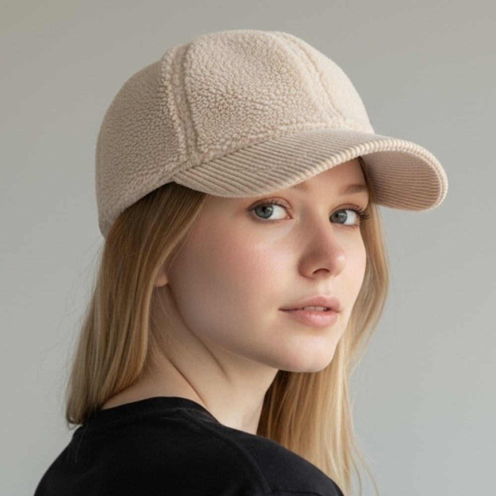 Sherpa Corduroy Baseball Hat